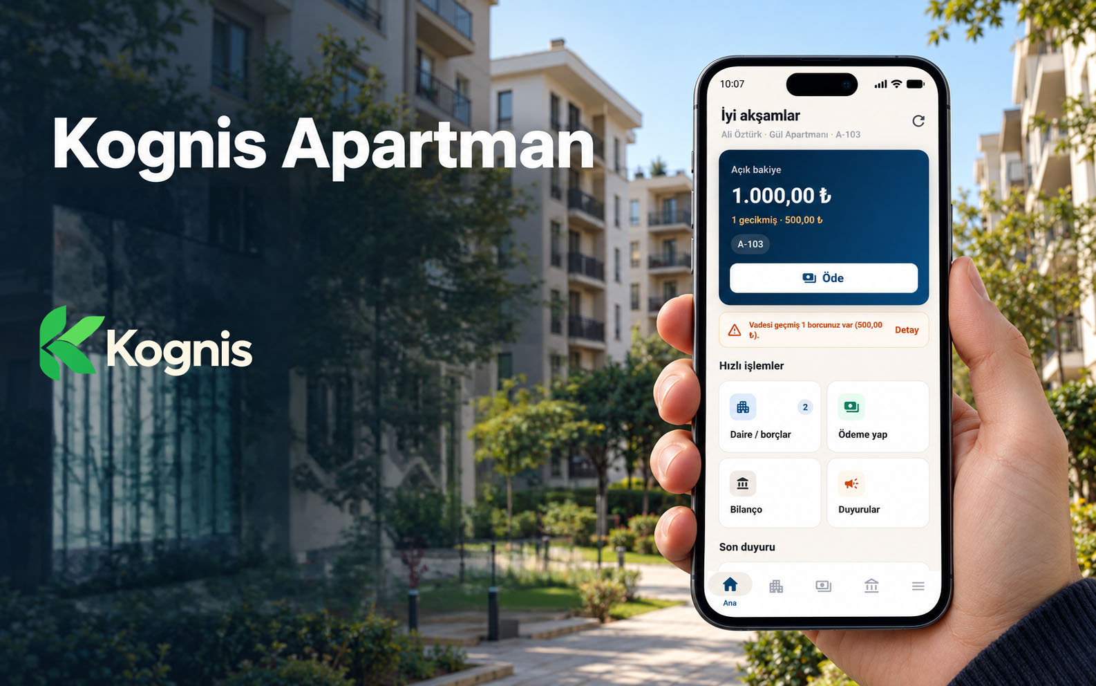 Kognis Apartman Yönetim Sistemi